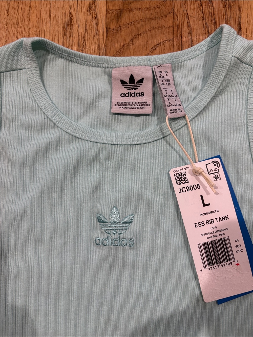 Adidas Essentials Ribbed Tank Top - Picture 2 of 6